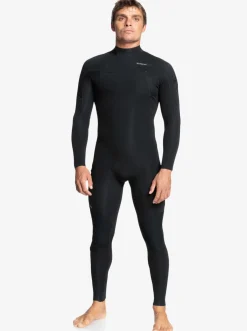 Quiksilver 4/3 Everyday Sessions Back Zip Wetsuit Black Fashion