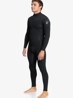 Quiksilver 3/2 Everyday Sessions Back Zip Wetsuit Black Sale
