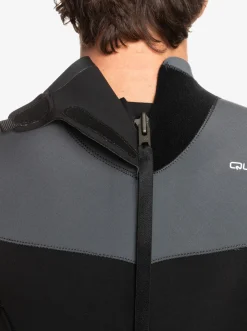 Quiksilver 3/2 Everyday Sessions Back-Zip Wetsuit Black/Gun Metal Cheap