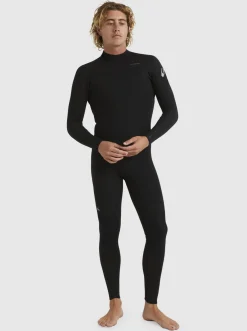 Quiksilver 3/2 Everyday Sessions Back-Zip Wetsuit Black Hot