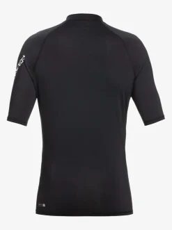 Quiksilver All Time Short Sleeve Upf 50 Rashguard Black Discount