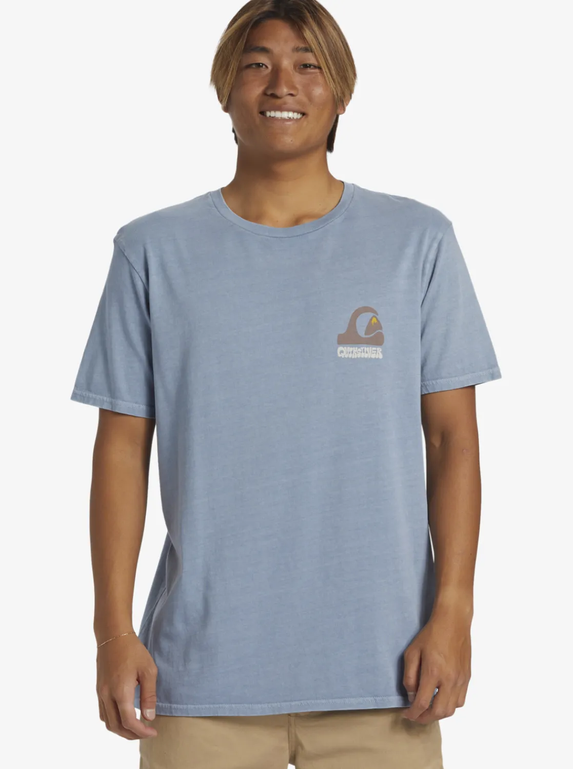 Quiksilver Andy Y Andy T-Shirt Blue Shadow New
