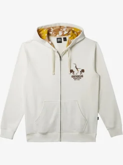 Quiksilver Andy Y Andy Zip-Up Hoodie Snow White Best