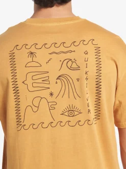 Quiksilver Bag Of Sun Mnd T-Shirt Mustard Store