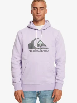 Quiksilver Big Logo Pullover Hoodie Purple Rose Cheap