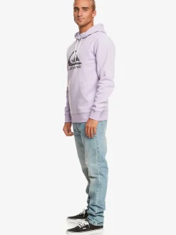 Quiksilver Big Logo Pullover Hoodie Purple Rose Cheap