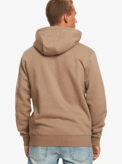 Quiksilver Big Logo Pullover Hoodie Fossil Clearance