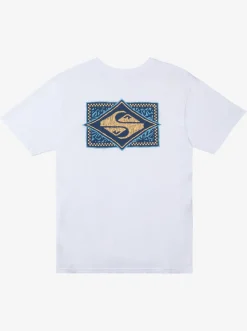 Quiksilver Black Flash T-Shirt White Hot