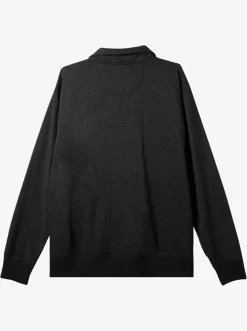 Quiksilver Bold Omni Half-Zip Sweatshirt Black Heather Outlet