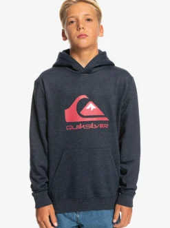 Quiksilver Boy'S 8-16 Big Logo Fleece Top Navy Blazer Heather Flash Sale