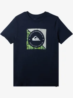 Quiksilver Boy'S 8-16 Boardshort Linked T-Shirt Navy Blazer Best
