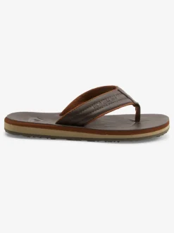 Quiksilver Boy'S 8-16 Carver Nubuck Sandals Demitasse - Solid Shop