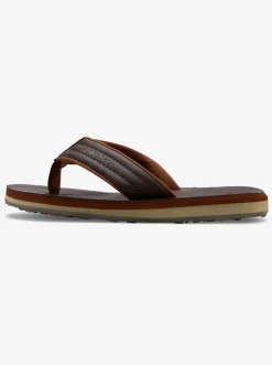 Quiksilver Boy'S 8-16 Carver Nubuck Sandals Demitasse - Solid Shop