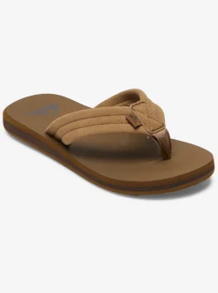 Quiksilver Boy'S 8-16 Carver Suede Core Sandals Tan 1 Discount