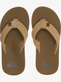 Quiksilver Boy'S 8-16 Carver Suede Core Sandals Tan 1 Discount