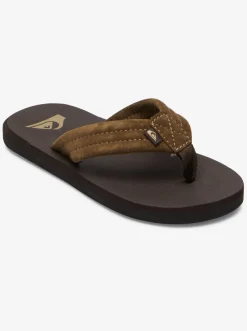 Quiksilver Boy'S 8-16 Carver Suede Core Sandals Brown 1 Cheap