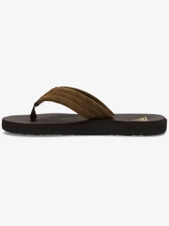 Quiksilver Boy'S 8-16 Carver Suede Core Sandals Brown 1 Cheap