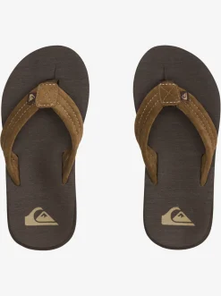Quiksilver Boy'S 8-16 Carver Suede Core Sandals Brown 1 Cheap