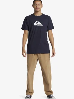 Quiksilver Boy'S 8-16 Comp Logo T-Shirt Navy Blazer Cheap