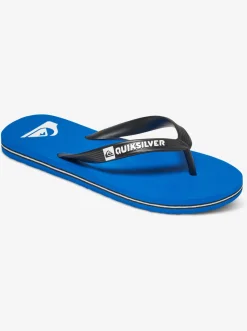 Quiksilver Boy'S 8-16 Molokai Flip-Flops Black/Blue/Black Discount