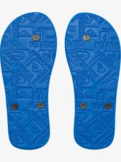 Quiksilver Boy'S 8-16 Molokai Flip-Flops Black/Blue/Black Discount