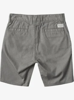 Quiksilver Boy'S 8-16 New Everyday Union Stretch Chino Shorts Light Grey Heather New