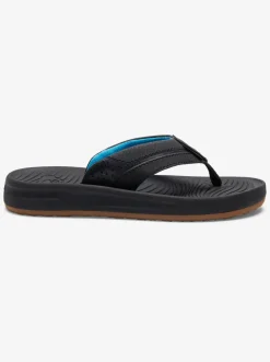 Quiksilver Boy'S 8-16 Oasis Sandals Black/Black/Brown Clearance