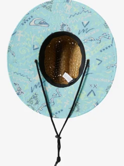 Quiksilver Boy'S 2-7 Outsider Jb Sun Hat Pastel Turquoise Next Gen 233 New