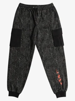 Quiksilver Boy'S 8-16 Radical Cargo Joggers Black Radical Times 233 Clearance