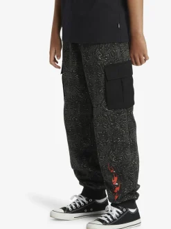 Quiksilver Boy'S 8-16 Radical Cargo Joggers Black Radical Times 233 Clearance