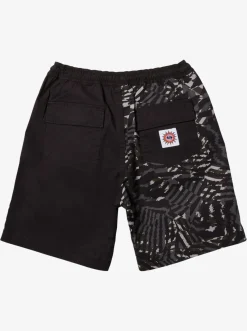 Quiksilver Boy'S 8-16 Radical Times Elastic Waist Shorts Black Flash Sale