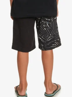 Quiksilver Boy'S 8-16 Radical Times Elastic Waist Shorts Black Flash Sale
