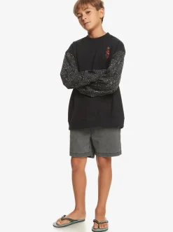 Quiksilver Boy'S 8-16 Radical Times Sweatshirt Black Best Sale