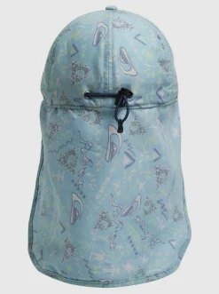 Quiksilver Boy'S 8-16 Ray Master Neck Protection Cap Pastel Turquoise Next Gen 233 Hot