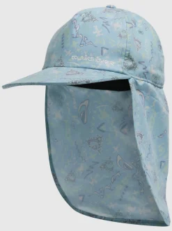 Quiksilver Boy'S 8-16 Ray Master Neck Protection Cap Pastel Turquoise Next Gen 233 Hot