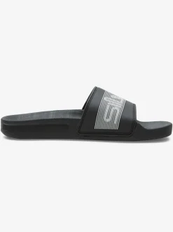 Quiksilver Boy'S 8-16 Rivi Wordmark Slide Sandals Black 2 Hot