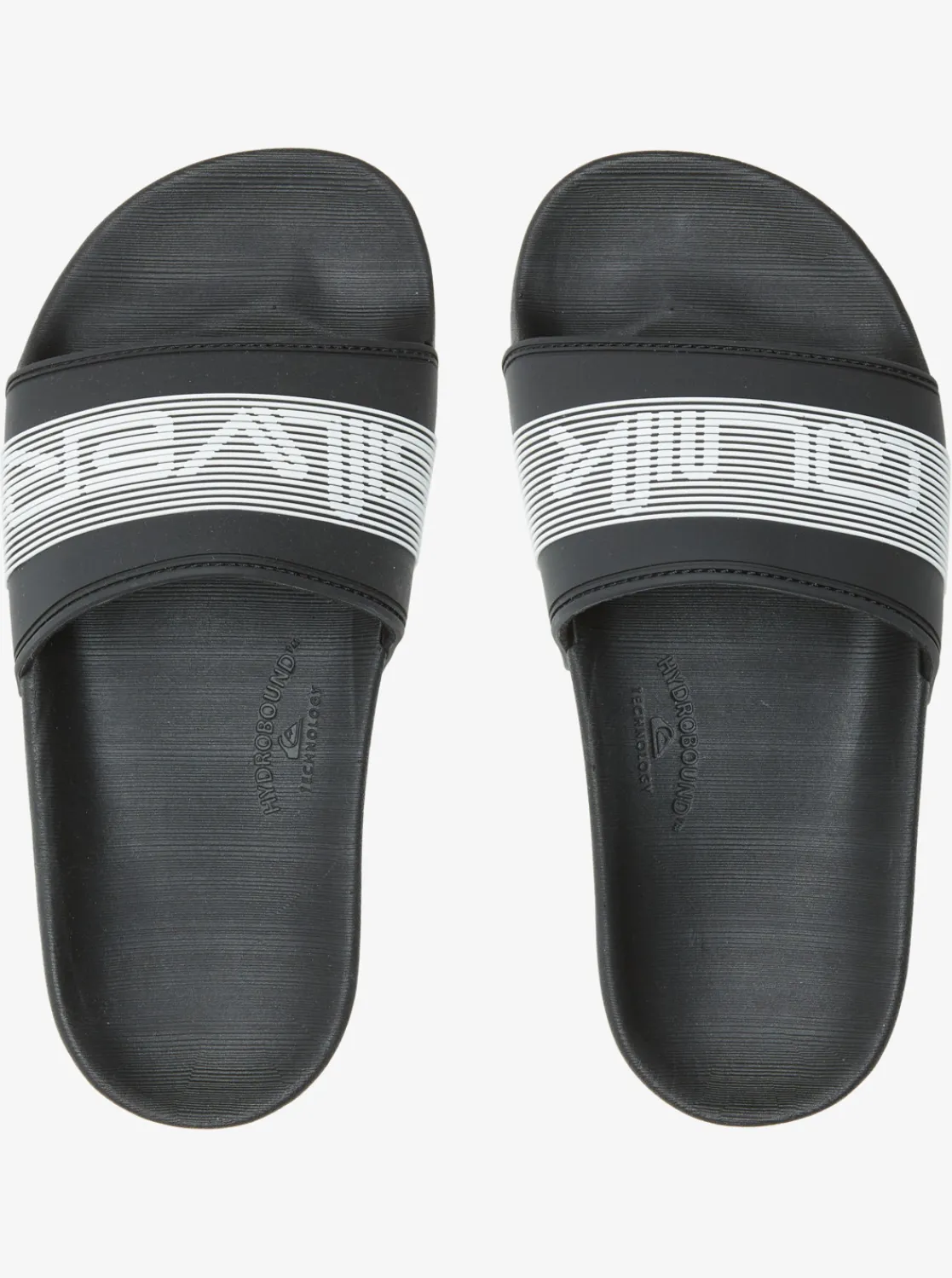 Quiksilver Boy'S 8-16 Rivi Wordmark Slide Sandals Black 2 Hot