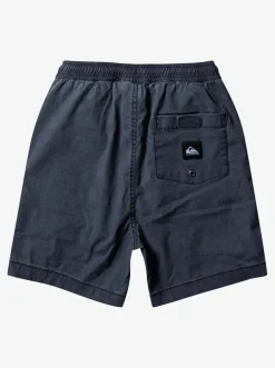 Quiksilver Boy'S 8-16 Taxer 15" Elastic Waist Shorts Black Sale