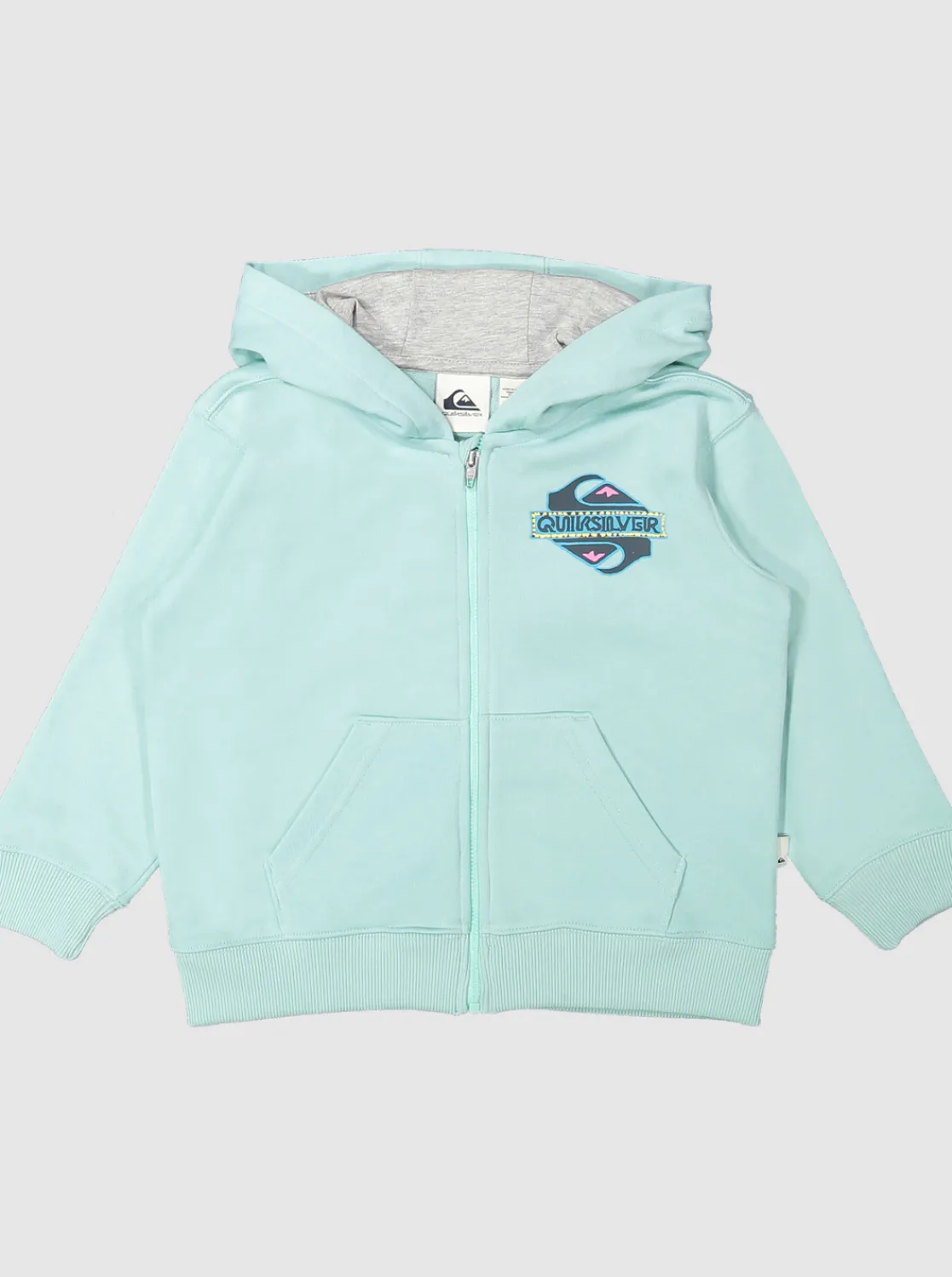 Quiksilver Boy'S 2-7 Vintage Rising Lines Zip-Up Hoodie Pastel Turquoise Sale