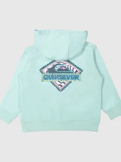 Quiksilver Boy'S 2-7 Vintage Rising Lines Zip-Up Hoodie Pastel Turquoise Sale
