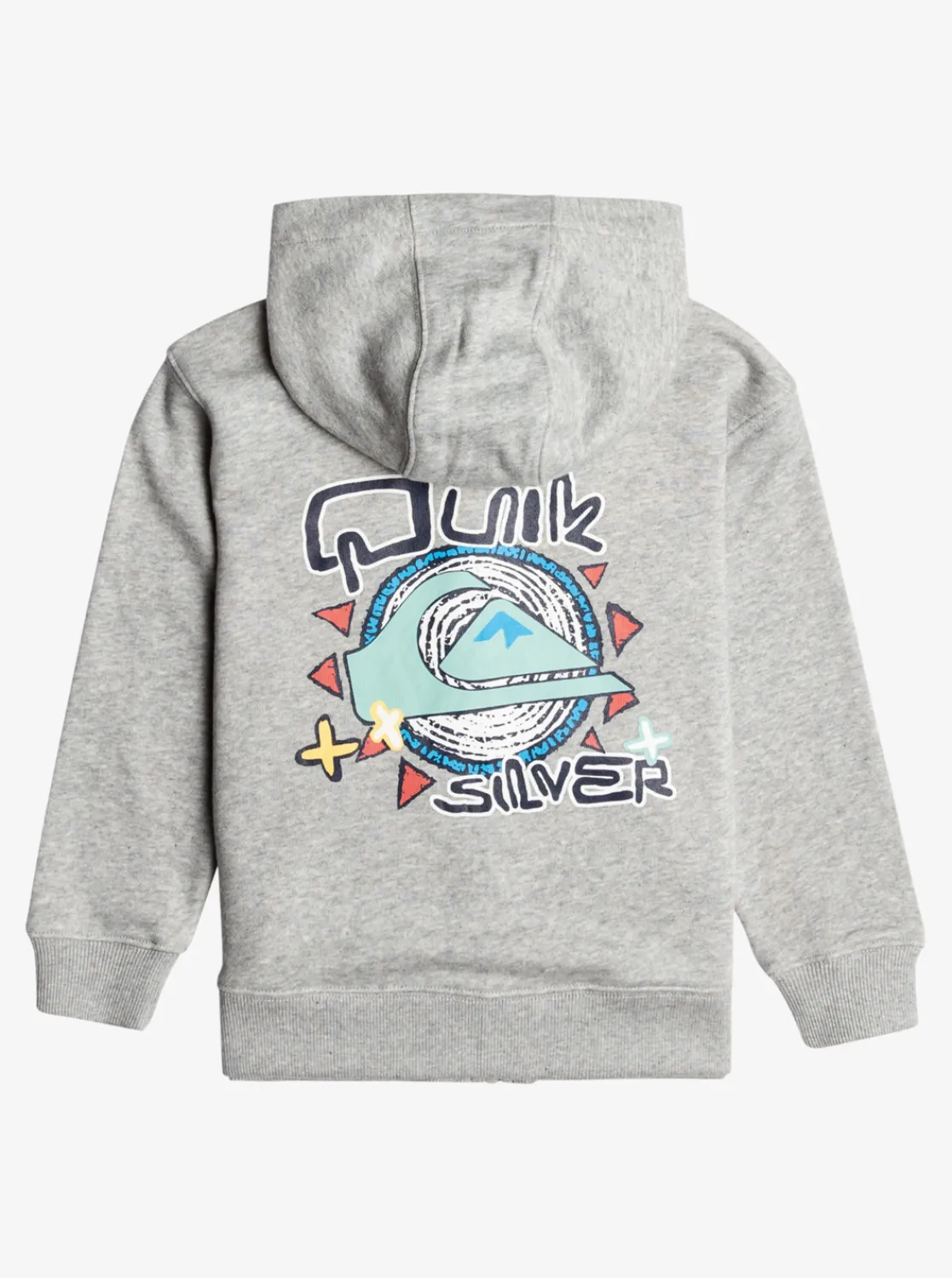 Quiksilver Boy'S 2-7 Vintage Rising Lines Zip-Up Hoodie Light Grey Heather Best Sale