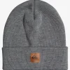 Quiksilver Brigade Fold-Over Beanie Heather Grey Fashion