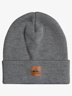 Quiksilver Brigade Fold-Over Beanie Heather Grey Fashion