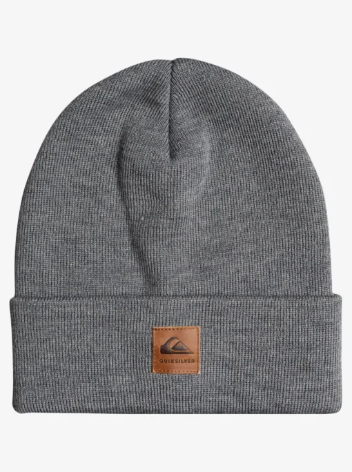 Quiksilver Brigade Fold-Over Beanie Heather Grey Fashion
