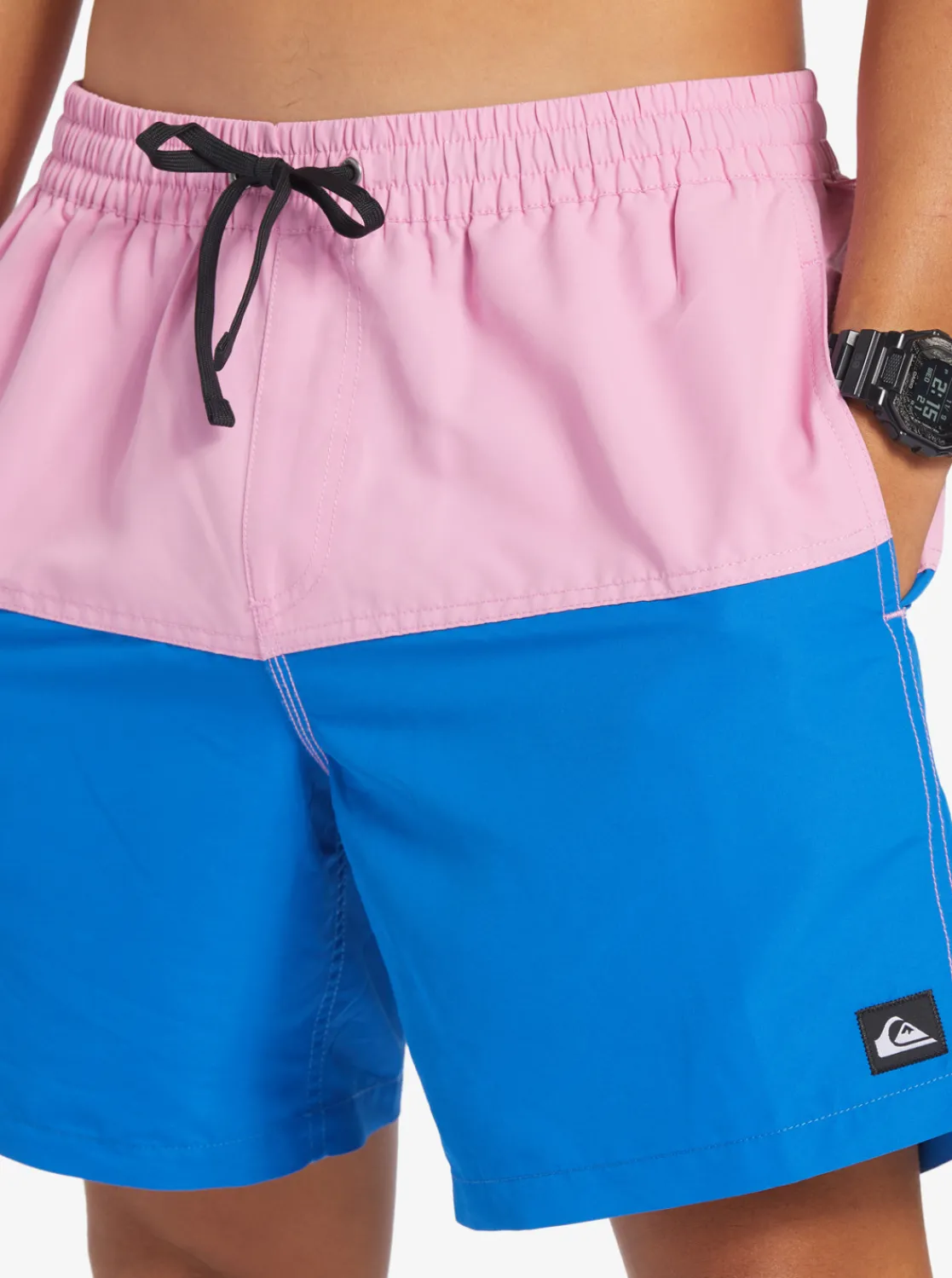 Quiksilver Butt Logo 17" Volleys Moonlite Mauve Cheap