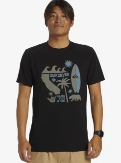 Quiksilver Ca Funshine T-Shirt Black Shop