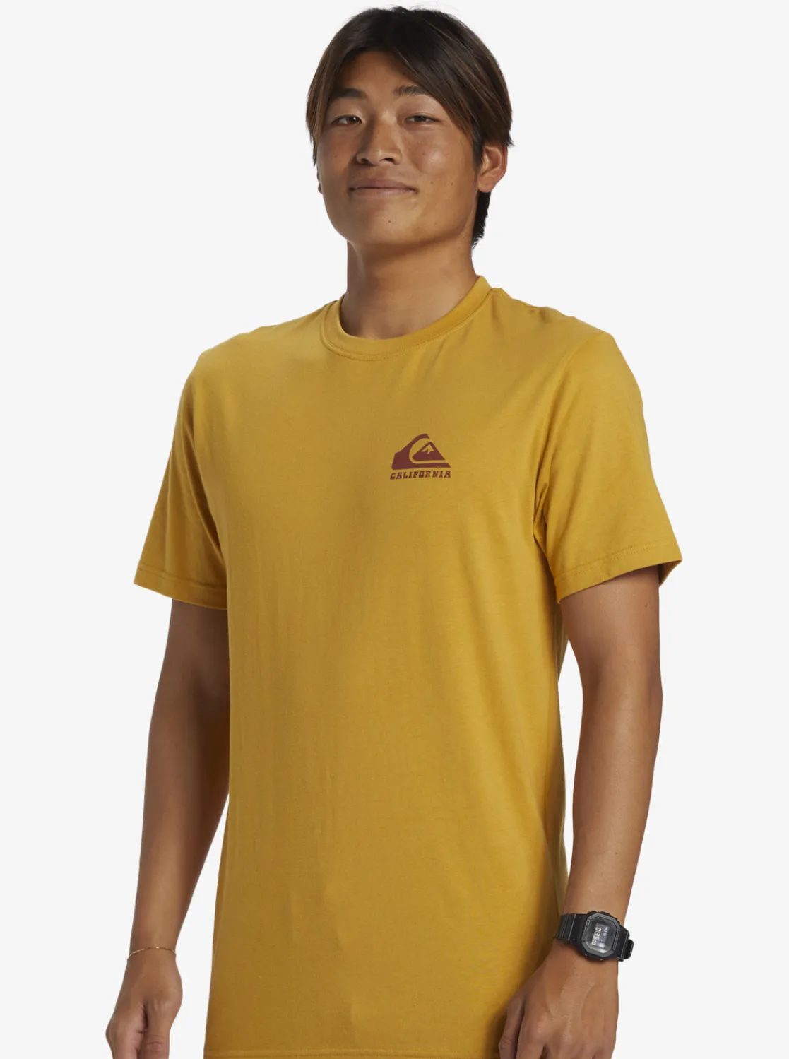 Quiksilver Ca Point Breaks T-Shirt Mustard Sale
