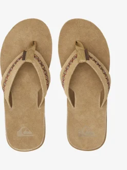 Quiksilver Carver Leather Ii Basic Sandal Strap Tan 1 Hot