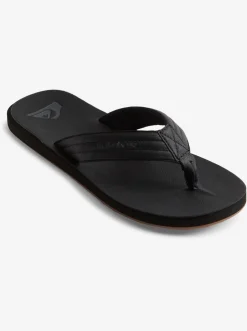 Quiksilver Carver Nubuck Sandals Solid Black Best