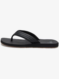 Quiksilver Carver Nubuck Sandals Solid Black Best